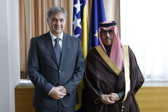 Zamjenik predsjedavajućeg Predstavničkog doma PSBiH dr. Denis Zvizdić održao sastanak sa novoimenovanim ambasadorom Kraljevine Saudijske Arabije u BiH 